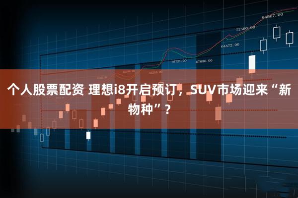 个人股票配资 理想i8开启预订，SUV市场迎来“新物种”？